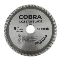 COBRA 5" / 125mm Circular Aluminium Cutting Saw Blade Disc - 10 Pack