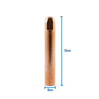 Bernard Style MIG Contact Tips 1.6mm - 25 Pack - Long 51mm