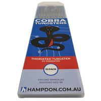 Thoriated 2% 1.6mm & 2.4mm TIG Tungsten Electrodes - Red Tip