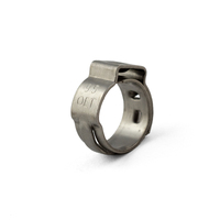 Oetiker style Stainless Single Ear Clamps - Stepless - 7.8mm-9.5mm - 10 Pack
