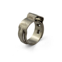 Oetiker style Stainless Single Ear Clamps - Stepless - 8.8mm - 10.5mm - 10 Pack
