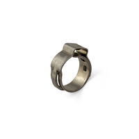 Oetiker style Stainless Single Ear Clamps - Stepless - 9.8-12.3mm - 10 Pack