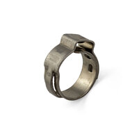 Oetiker style Stainless Single Ear Clamps - Stepless - 13.2 - 15.7mm - 10 Pack
