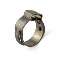 Oetiker style Stainless Single Ear Clamps - Stepless - 17.8mm-21mm - 10 Pack