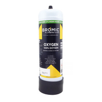 Bromic Disposable Gas Bottle - Pure Oxygen 6 x 2.2 litre Bottle Combo