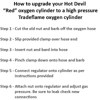 Hot Devil Oxygen Cylinder Upgrade Kit - Made in Italy
