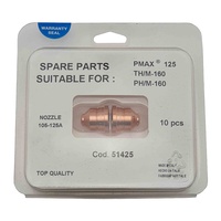 Plasma Cutter 125A Tip Nozzle to Suit Hypertherm Powermax 125 - 10 Each