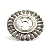 Klingspor 125mm x 14mm x 22.23mm Twist Knot Mild Steel Wheel Brush - 1 Each