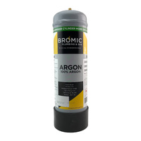 2x Disposable Gas Bottles - PURE Argon - 2.2 Litre