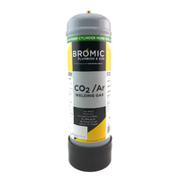 Disposable Gas Bottle ARGON | CO2 - 2.2 Litre - Combo Kit