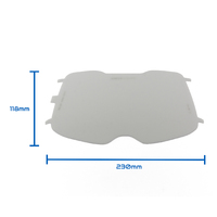 3M Speedglas G5-02 Hard-Coated Outer Cover Lens - 1 Each