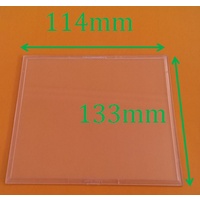 Welding helmet replacement lens cover (Outer) -114mm x 133mm - Chipping Lens - 5pack -