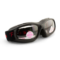 Heat and Fire Resistant Safety Goggles Black with Clear Anti-Fog Lens