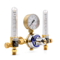 Harris 821 Argon Pre-Set Regulator Dual Flow Meters