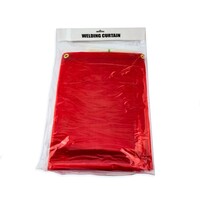 Red Welding Screen / Curtain - 1.8m x 1.3m