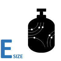 Oxygen E Size Gas Cylinder / Bottle - No Rental Fee