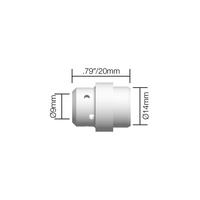 Binzel Style MIG Gas Diffuser - MB24 - White Ceramic - 40 Pack