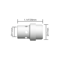 Gas Diffuser MIG  - MB26 - White Ceramic - 10 Pack - Binzel Style
