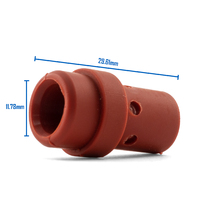 Binzel Style MIG Gas Diffuser MB36 - Red Silicone - 2 Each