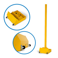 SHAVER Mobile Mounting Post and Base for Retractable Welding Curtain Screen