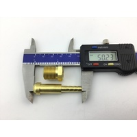 5/8 UNF Female Nut and Tail to suit 5mm Hose Suits Miller Maxstar , Lincoln and Cigweld