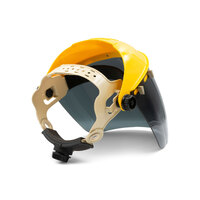 Brow Guard with 2mm Smoke Lens Shield - Head and Face Protection 