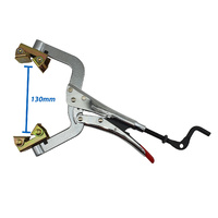 5 x Strong Hand Locking Pipe Pliers 280mm with Adjustable Swivel V-Pads