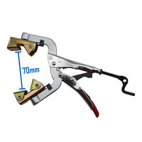 Strong Hand Locking Pipe Pliers 180mm with Adjustable Swivel V-Pads - PG622VM