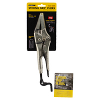 Strong Hand Locking Long Nose Pliers 270mm Long 61mm Jaw