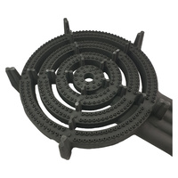 Cast Iron Quad Ring Burner Gas Cooker Gas Stove LPG - Hose & Regulator