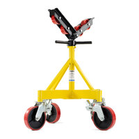 Sumner Style Rated Welding Pipe Stand with V-Head Roller Kit and Casters - SR90092