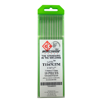 1.6mm LaYZr CK Chartreuse TIG Tungsten Electrodes - 10 Each