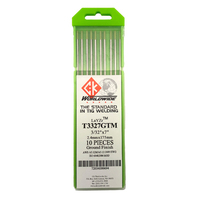 2.4mm LaYZr CK Chartreuse TIG Tungsten Electrodes - 10 Each