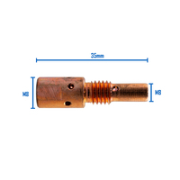 MB25 8mm Binzel Style MIG Tip Holder Diffuser Adapter - 2 Pack