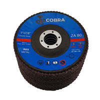 COBRA 5" / 125mm Flap Disc - 80 GRIT - 10 Pack