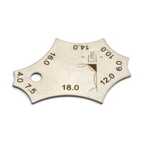 Hampdon V1 Gauge - Weld Joint Two-piece Gauge Fillet Weld Tee Joint Welding Throat Depth Leg Length Gauge