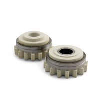 Kemppi Style Lower and Upper Drive Roller 0.8/0.9mm V Groove White - 1 Pair