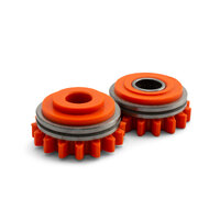 Kemppi Style Lower and Upper Drive Rollers 1.2mm Knurled Orange - 1 Pair