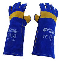 2x Promax Blue Mig Welding Gloves - 40cm Long