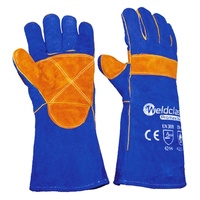 Promax Blue Mig Welding Gloves - 36 Pairs - 40cm Long