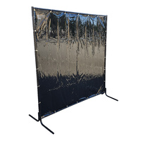 COBRA 1.8 x 1.8m Green Welding Curtain / Screen and Heavy Duty Tube Frame Combo
