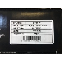 4 x UNIMIG Gasless MIG Welding Wire 0.8mm 5kg Spools- E71T-11