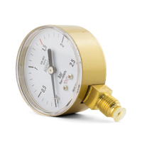 MADE IN EUROPE - Low Pressure Gauge 250KPA for Acetylene Regulator