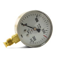 MADE IN EUROPE - High Pressure Gauge - 315 BAR for Welding Gas Regulators