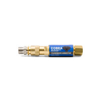 COBRA Oxygen Gas Flashback Arrestor - Quick Connect Coupler - Regulator End