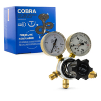 COBRA Oxygen | LPG Regulator Flowmeter Twin Pack - Side Entry