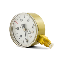 MADE IN EUROPE - Low Pressure Gauge 100BAR for Nitrogen Regulator