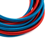 3mm Braided Flexi Hose for Little Torch - 2m  - Red and Blue