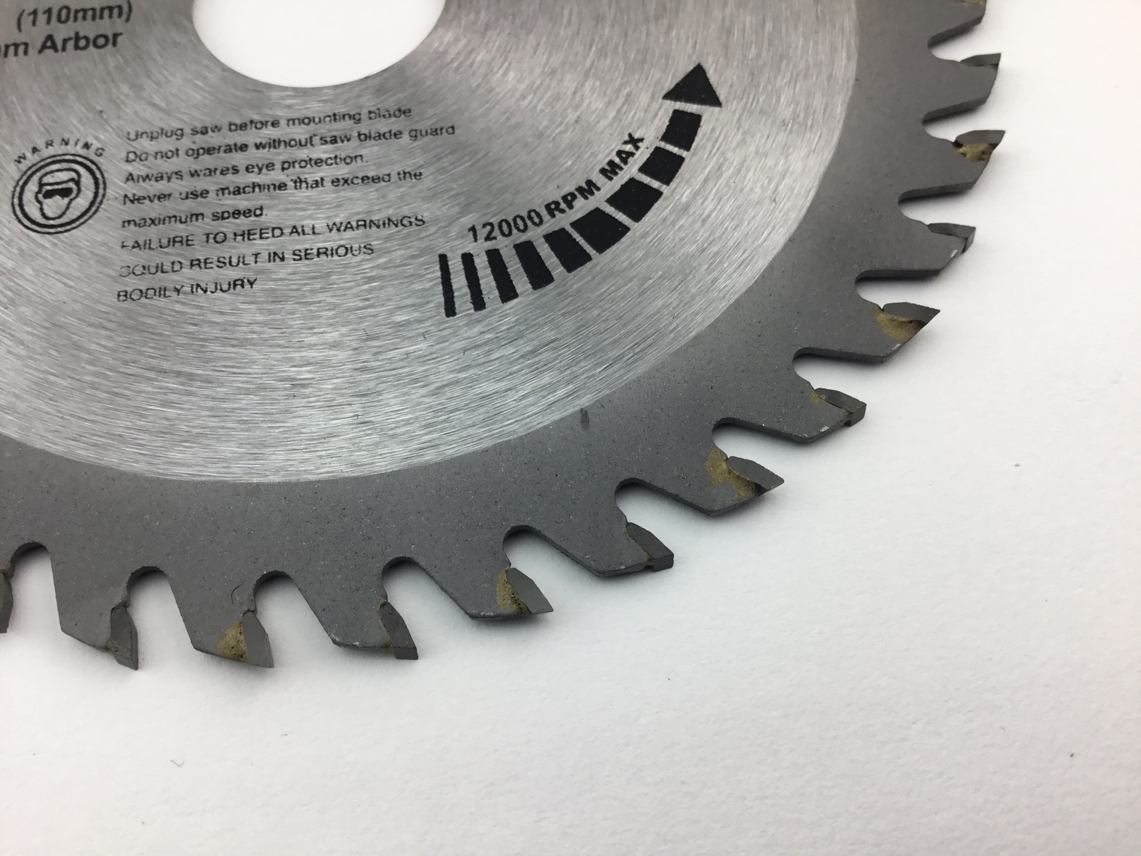 1 x Aluminium Cutting Blade Disc 4" (100mm) Carbide Tip 40T Grinder Saw TCT