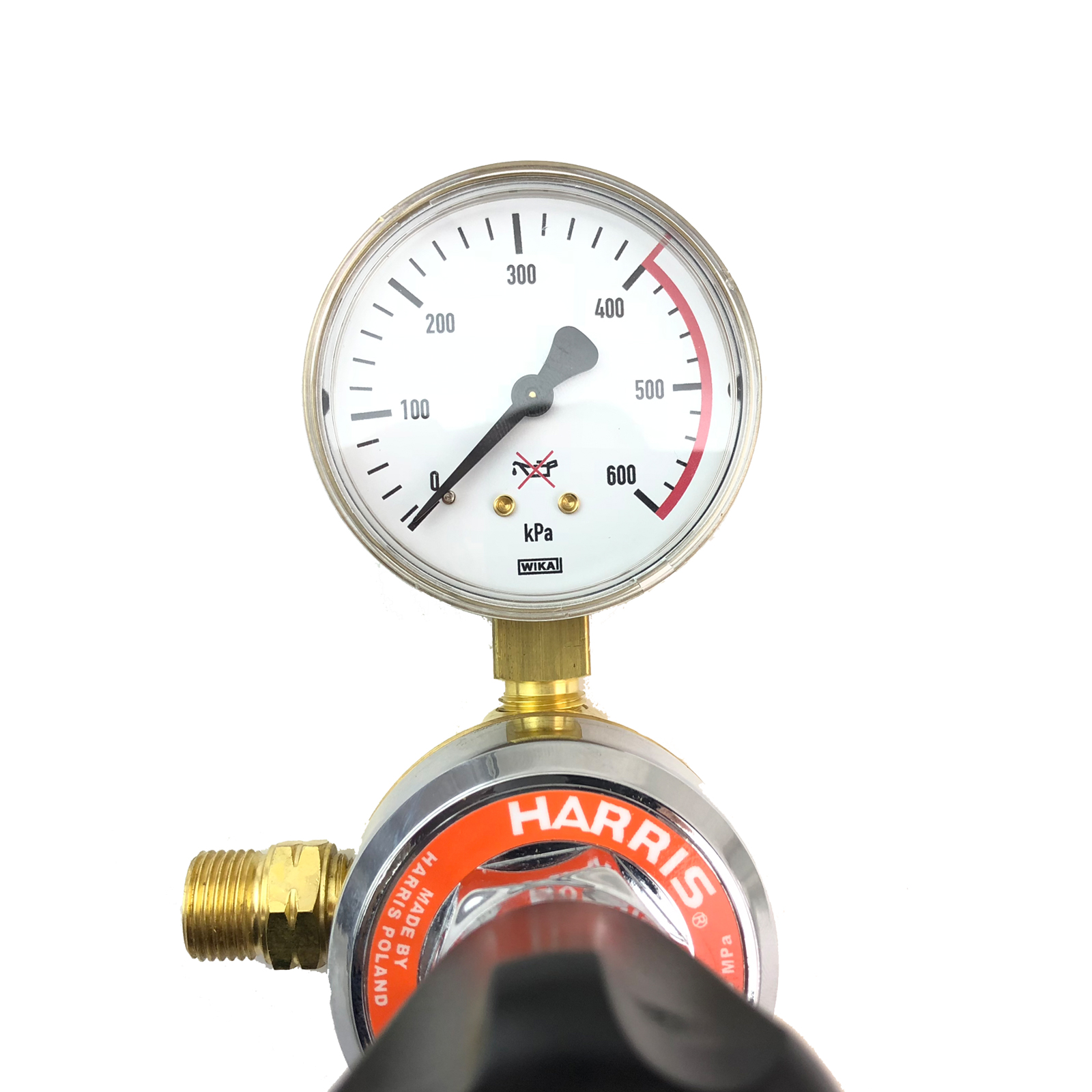 Harris 801 LPG High Flow Regulator 0 to 400 KPA Side Inlet Made